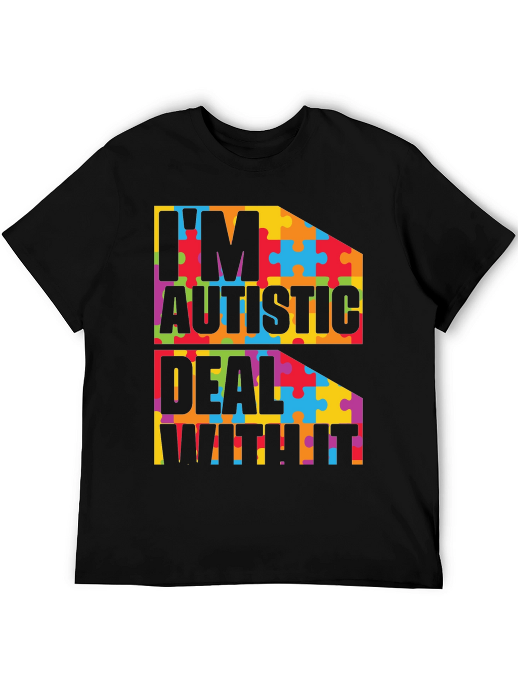 Autism Awareness T-Shirt - Puzzle Piece Design