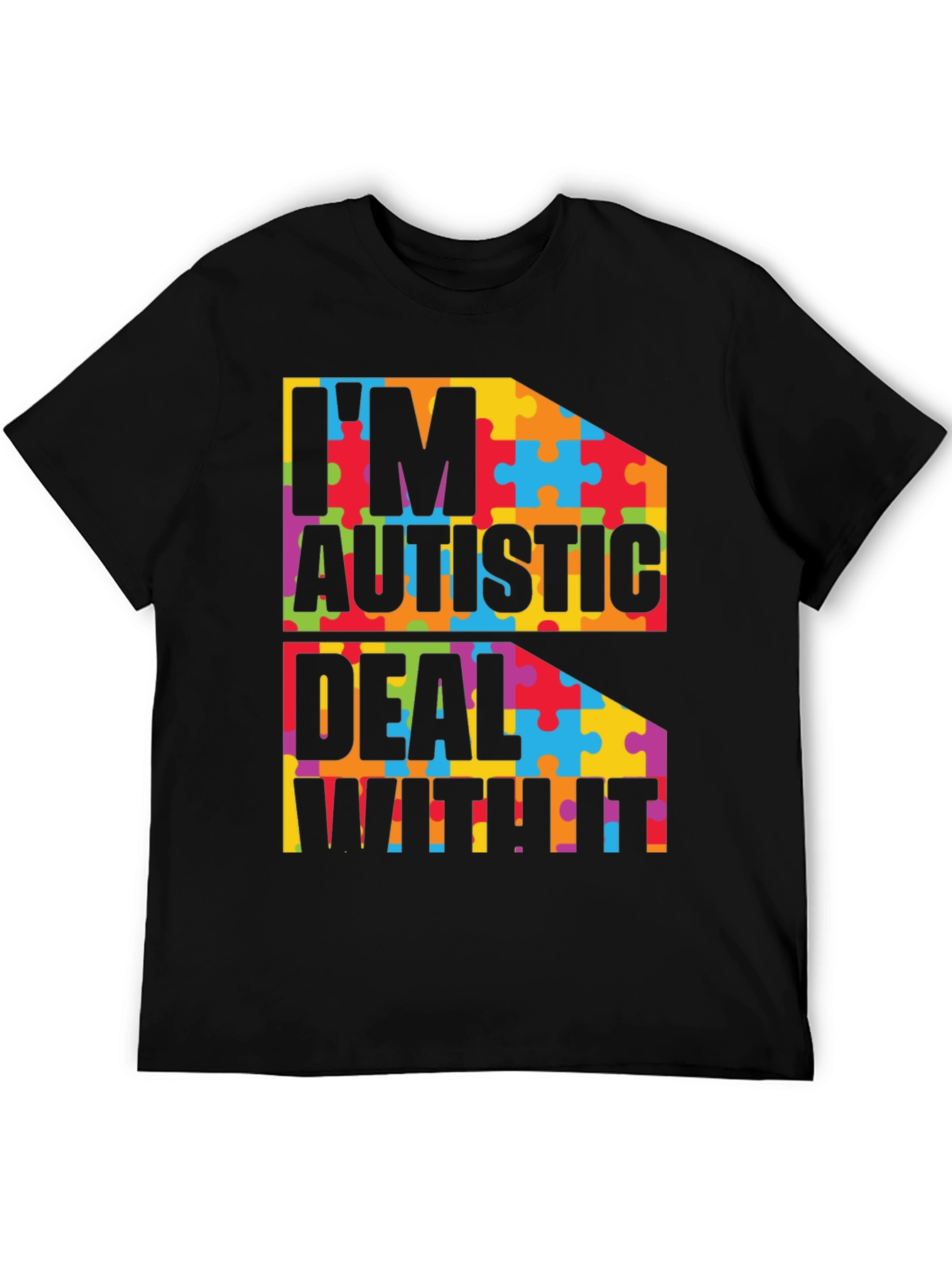 Autism Awareness T-Shirt - Puzzle Piece Design