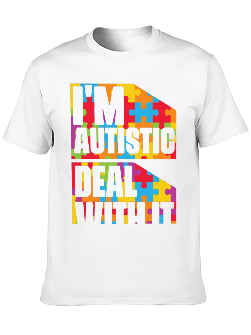 Autism Awareness T-Shirt - Puzzle Piece Design