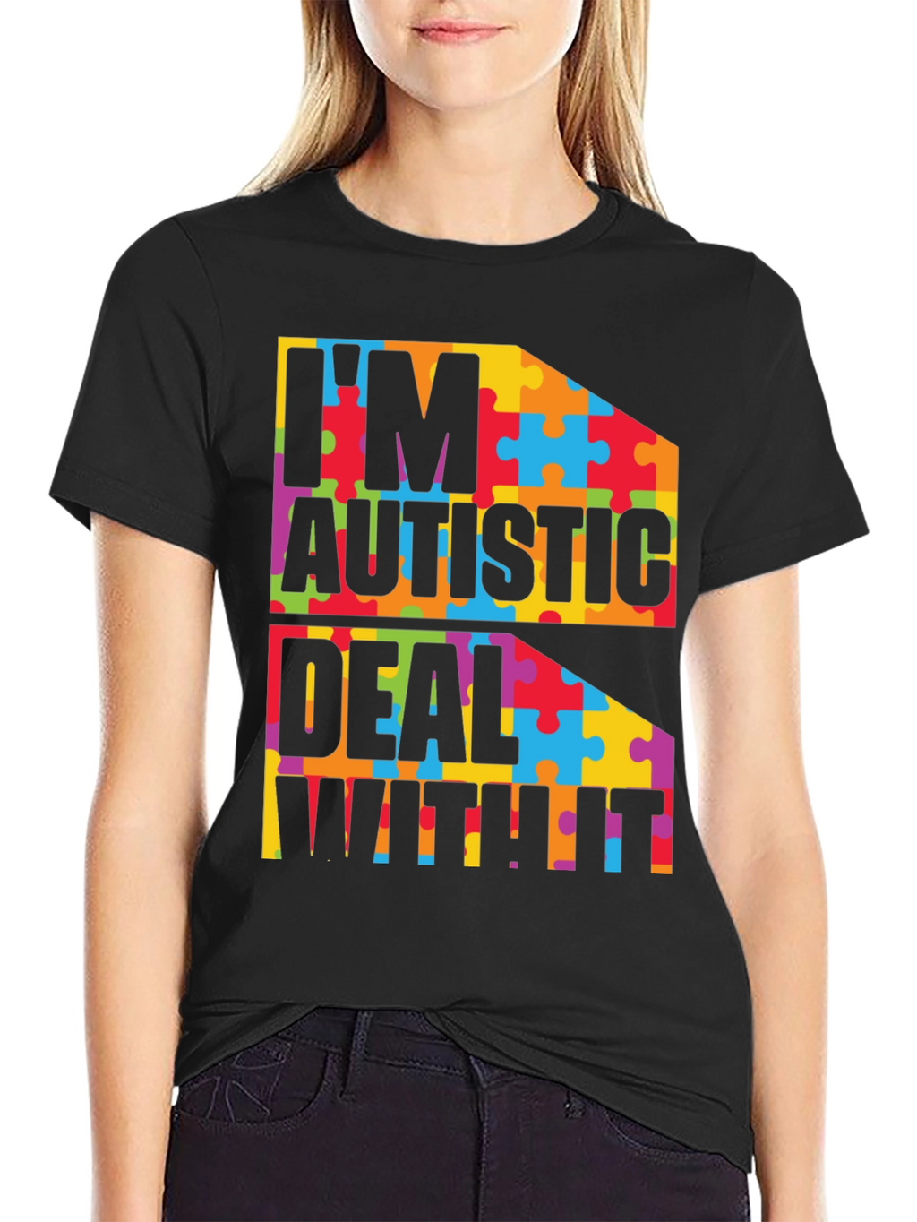 Autism Awareness T-Shirt - Puzzle Piece Design
