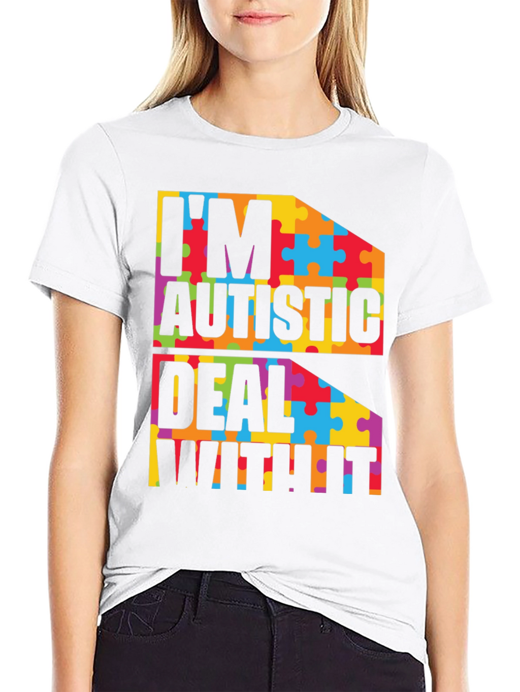 Autism Awareness T-Shirt - Puzzle Piece Design