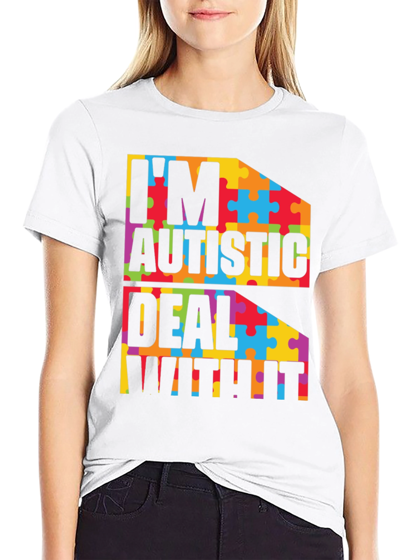 Autism Awareness T-Shirt - Puzzle Piece Design