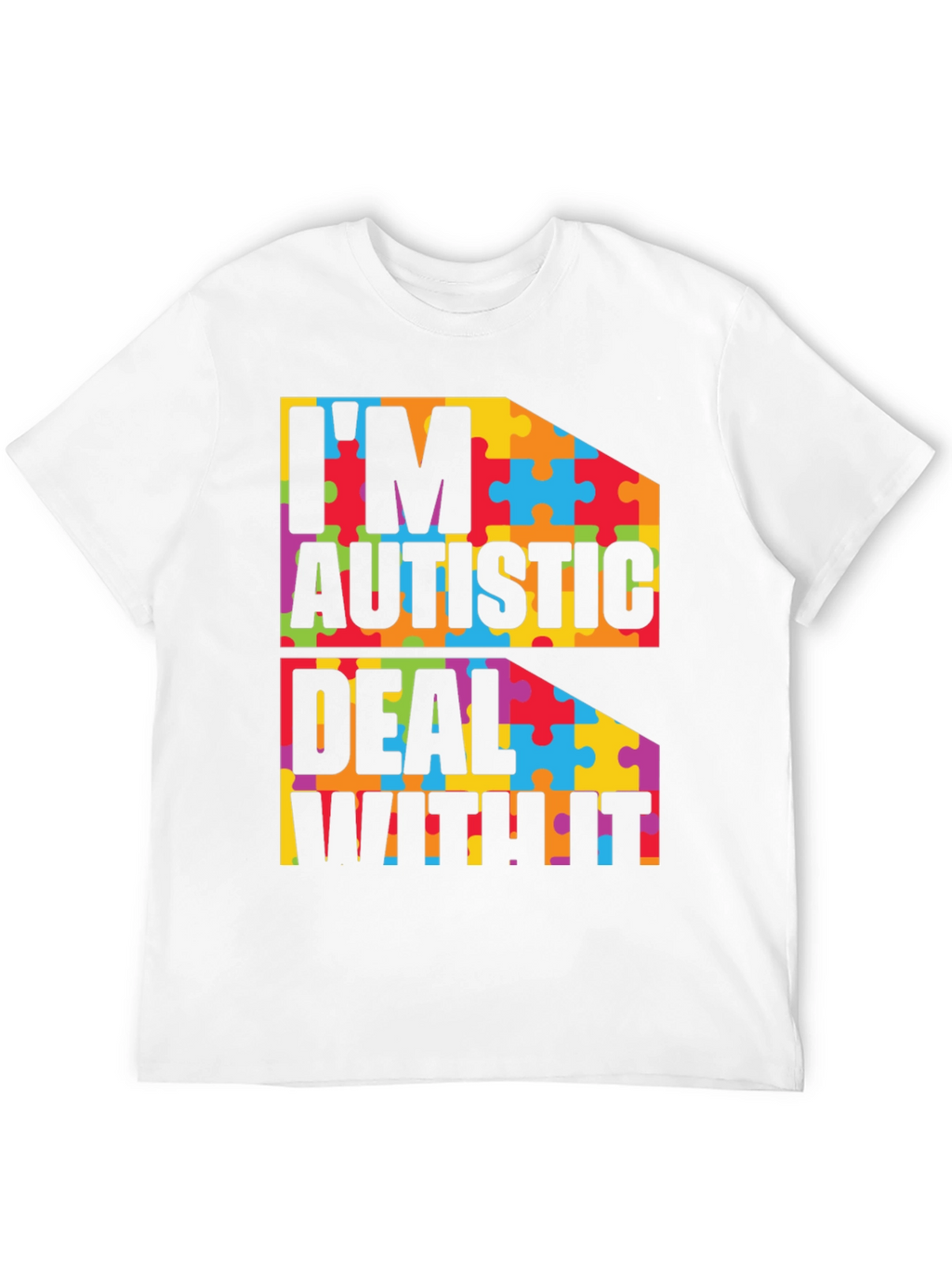 Autism Awareness T-Shirt - Puzzle Piece Design