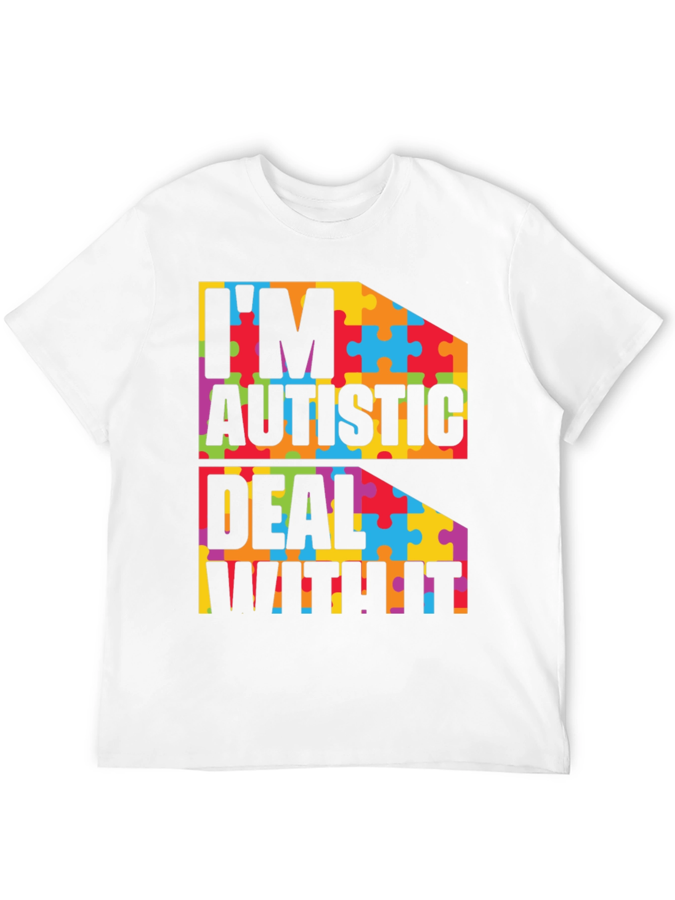 Autism Awareness T-Shirt - Puzzle Piece Design