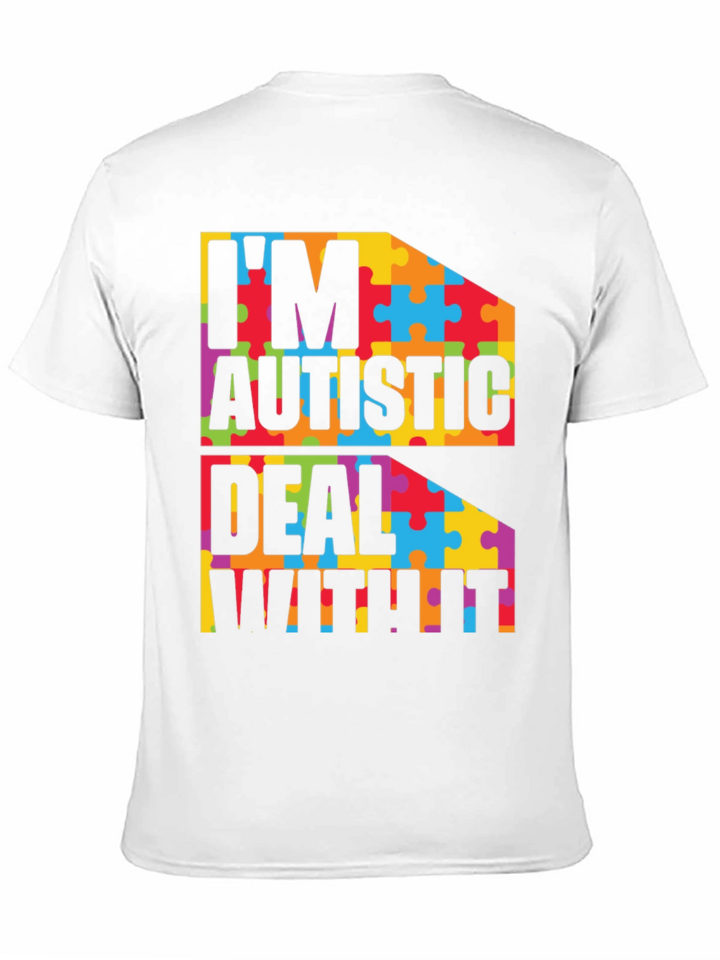 Autism Awareness T-Shirt - Puzzle Piece Design