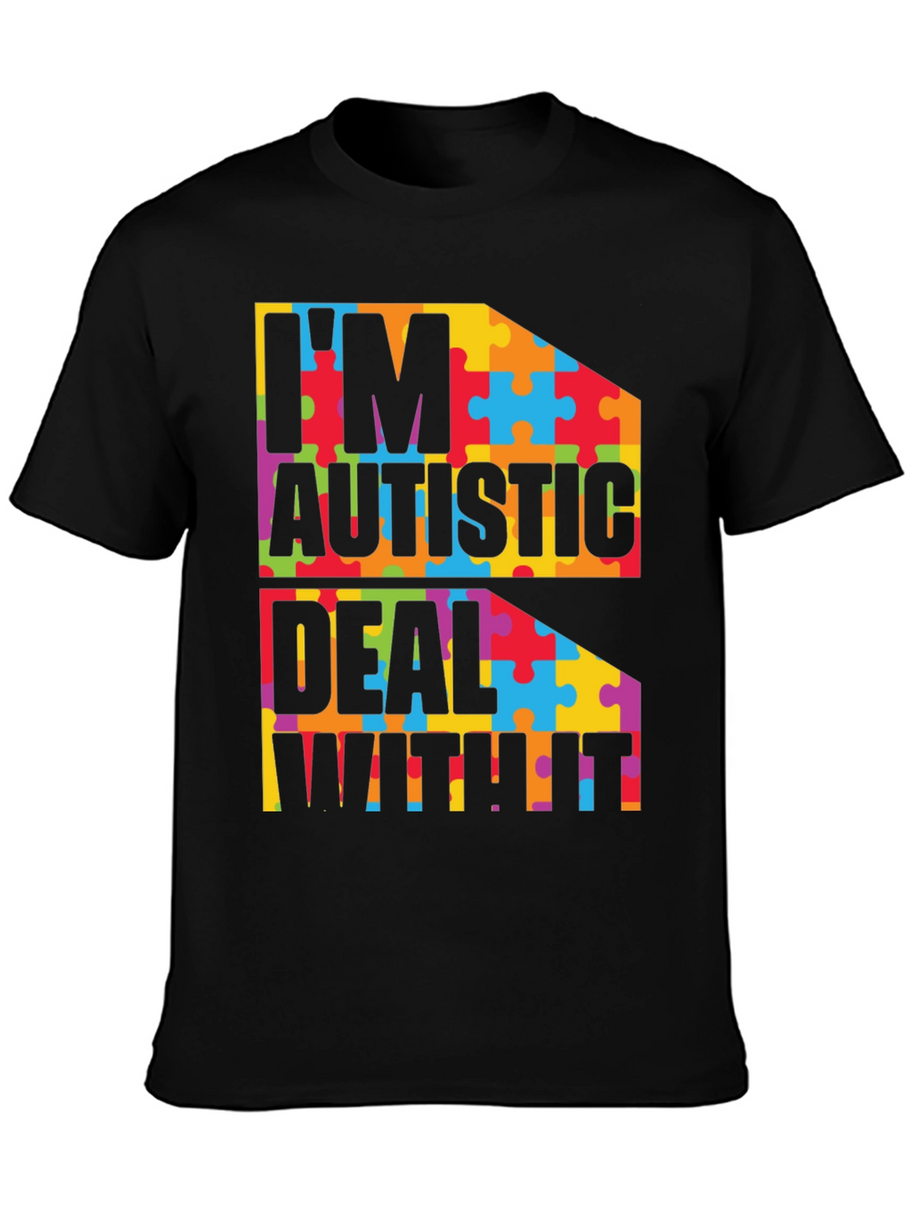 Autism Awareness T-Shirt - Puzzle Piece Design