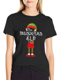 The Musician Elf T-Shirt - Holiday Fun