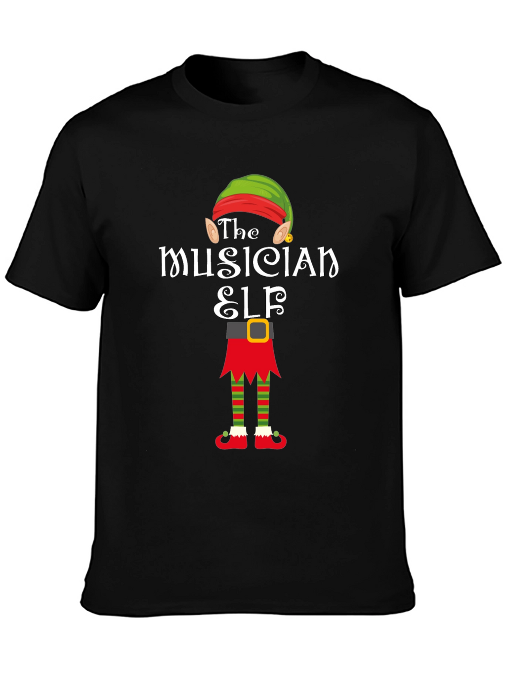 The Musician Elf T-Shirt - Holiday Fun