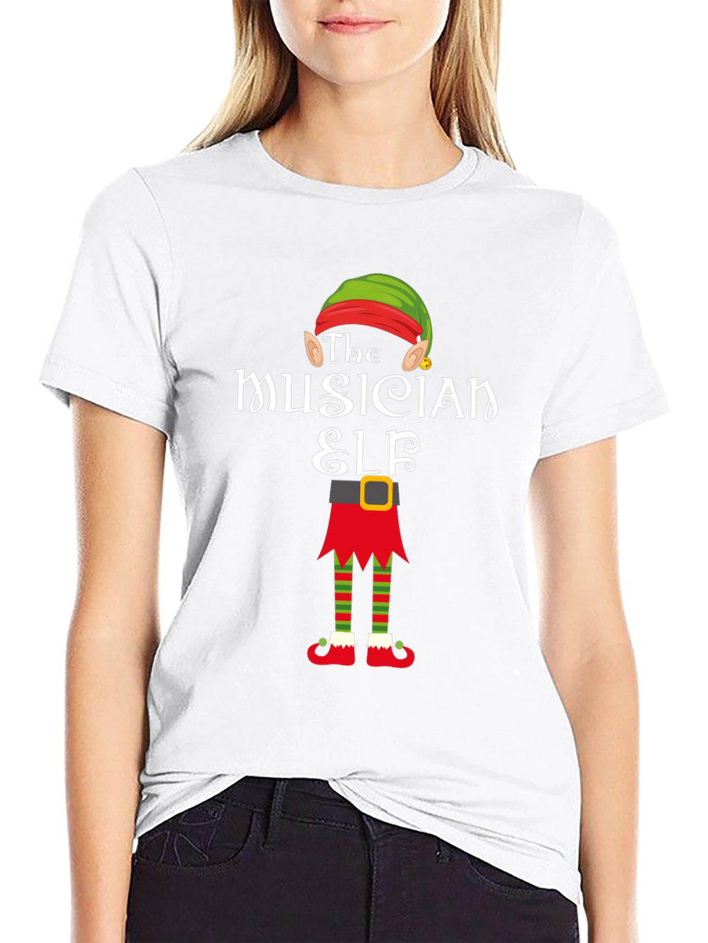 The Musician Elf T-Shirt - Holiday Fun