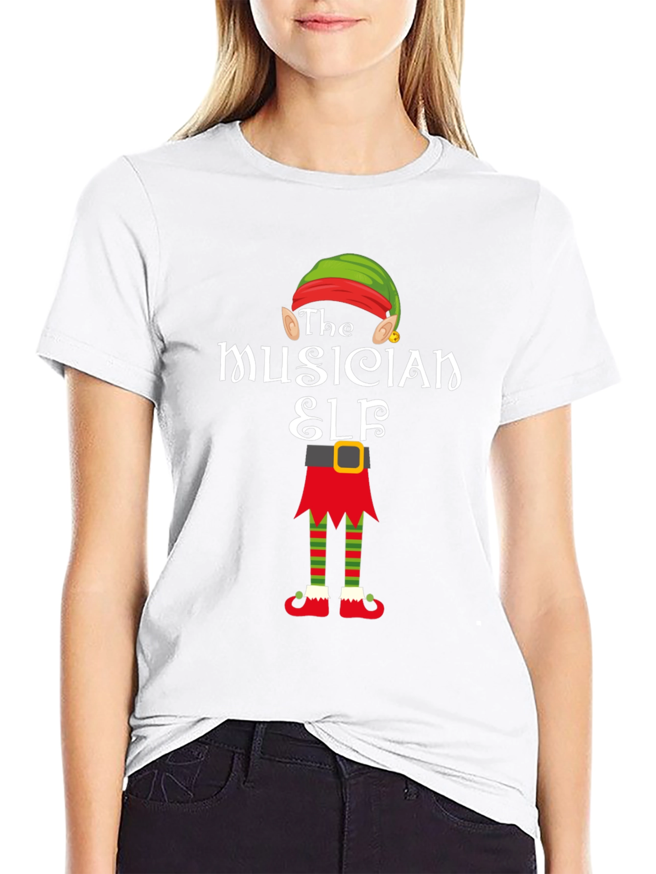 The Musician Elf T-Shirt - Holiday Fun