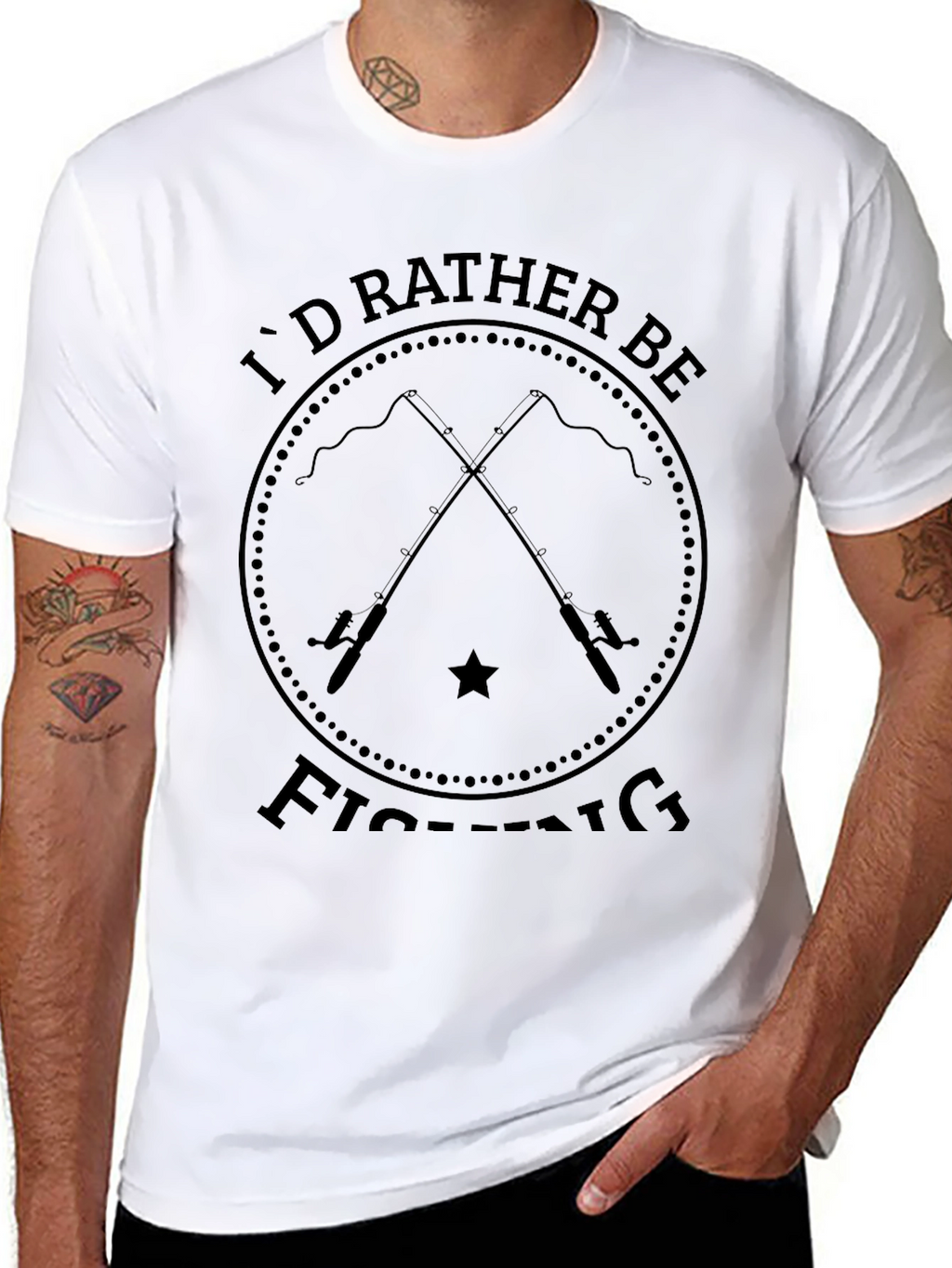 Id Rather Be Fishing Graphic T-Shirt