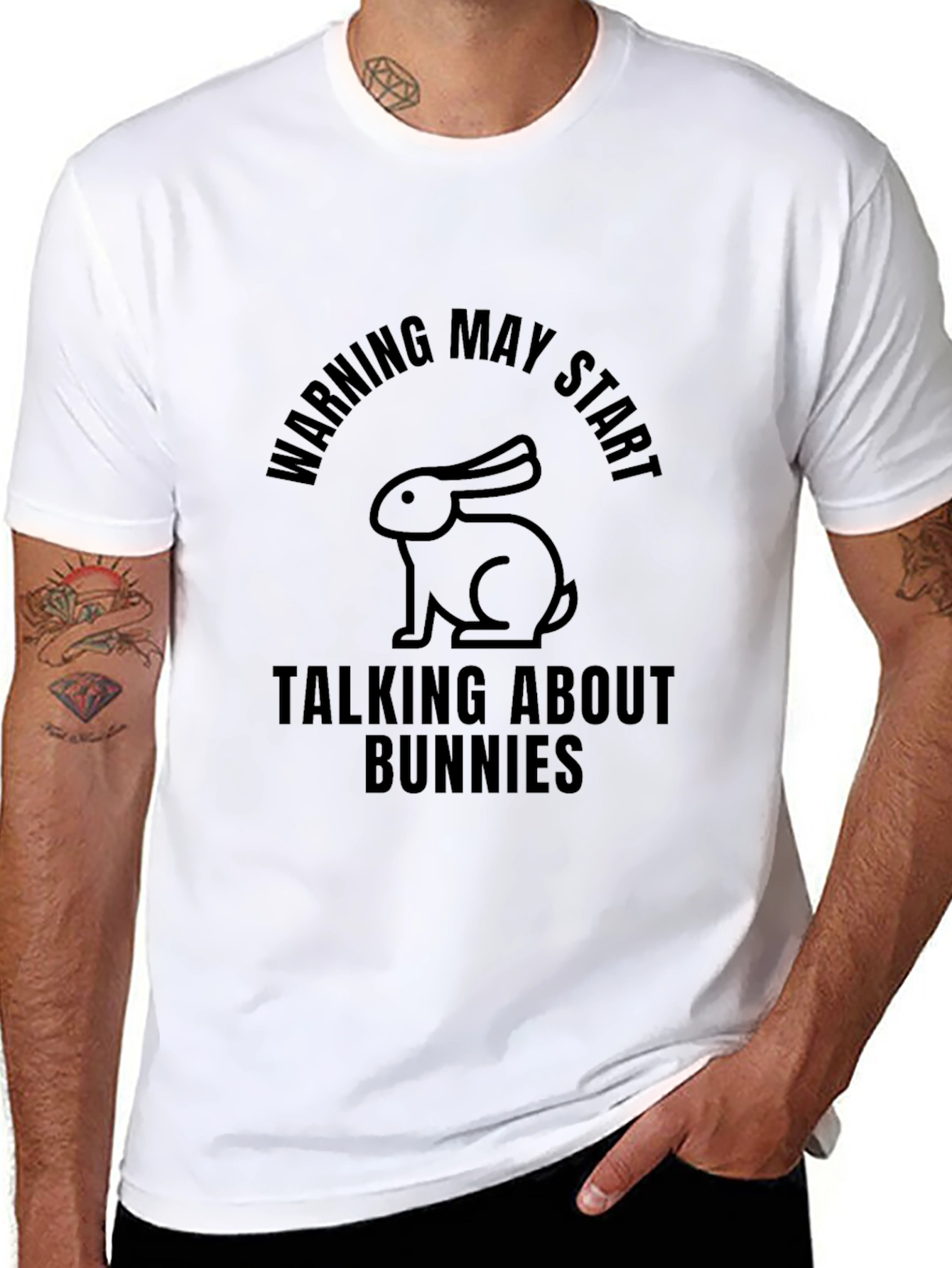 Warning May Start Talking About Bunnies T-Shirt