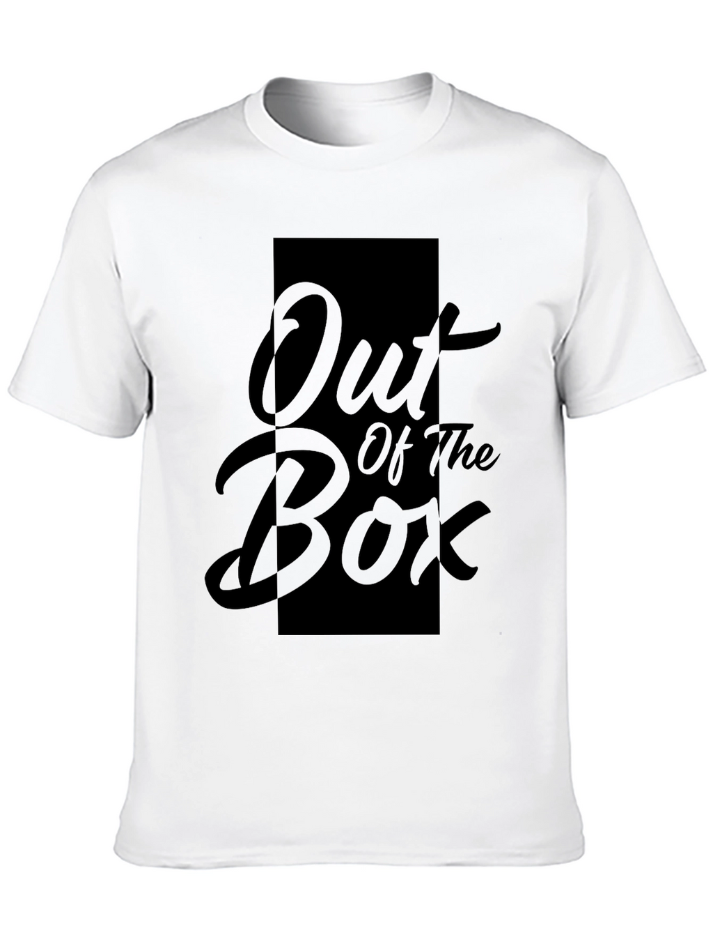 Out of the Box Graphic Print Black T-Shirt