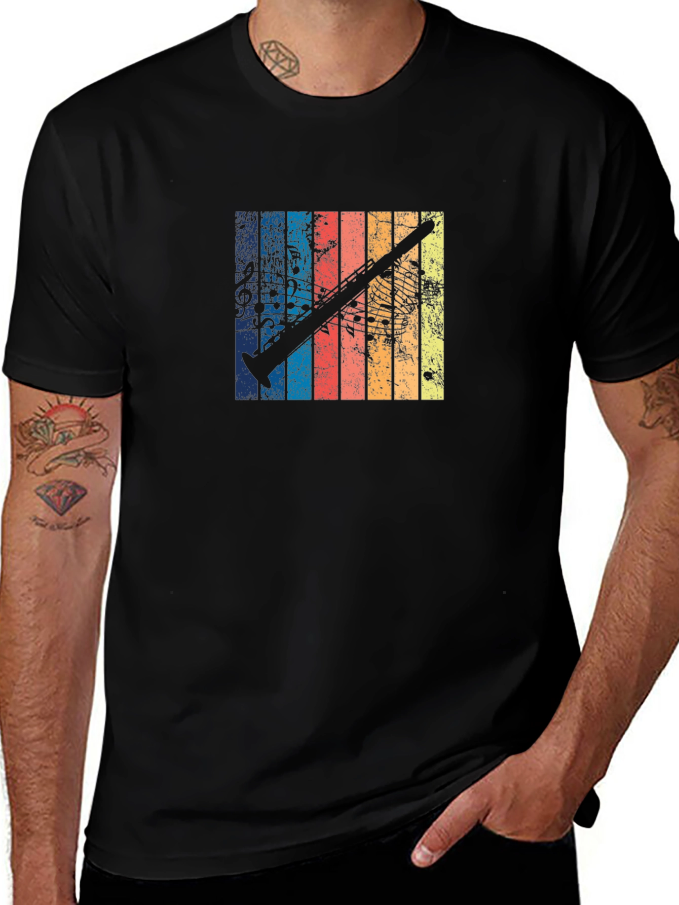 Retro Clarinet Music T-Shirt