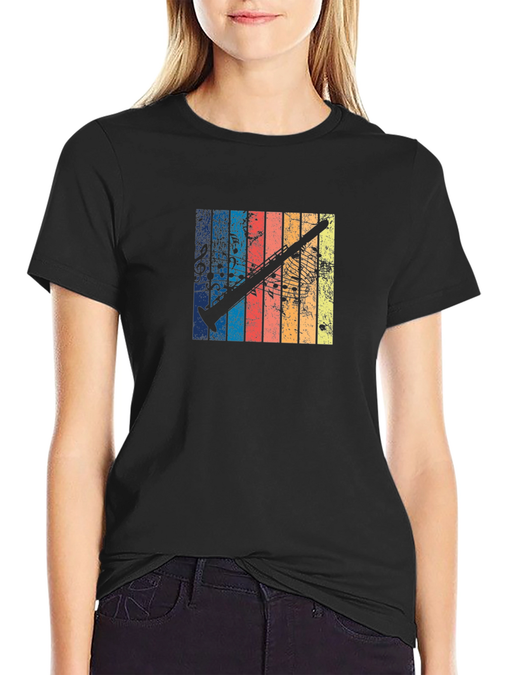 Retro Clarinet Music T-Shirt