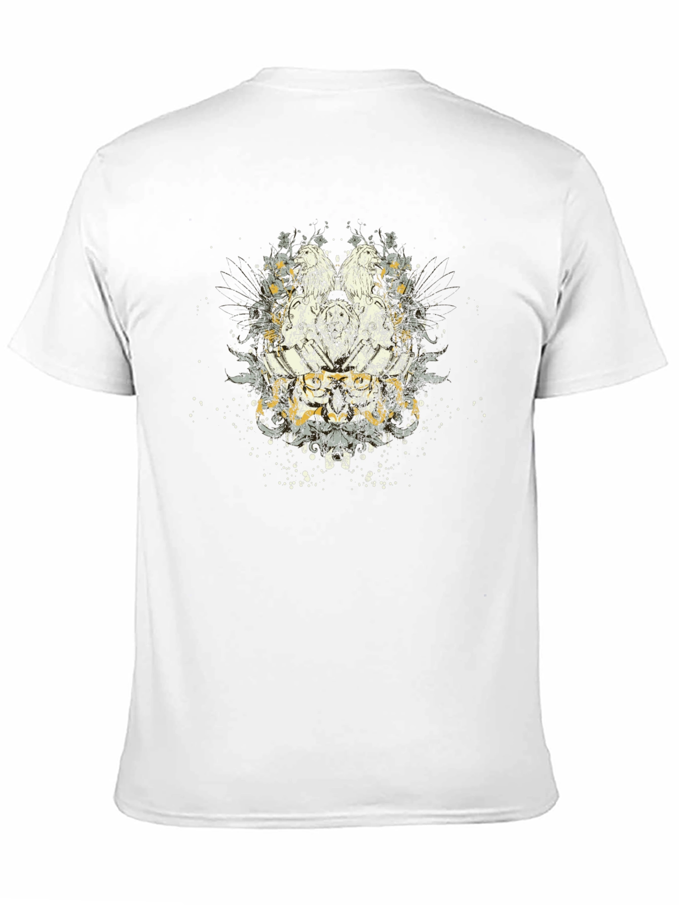 Graphic Eagle Print Black T-Shirt