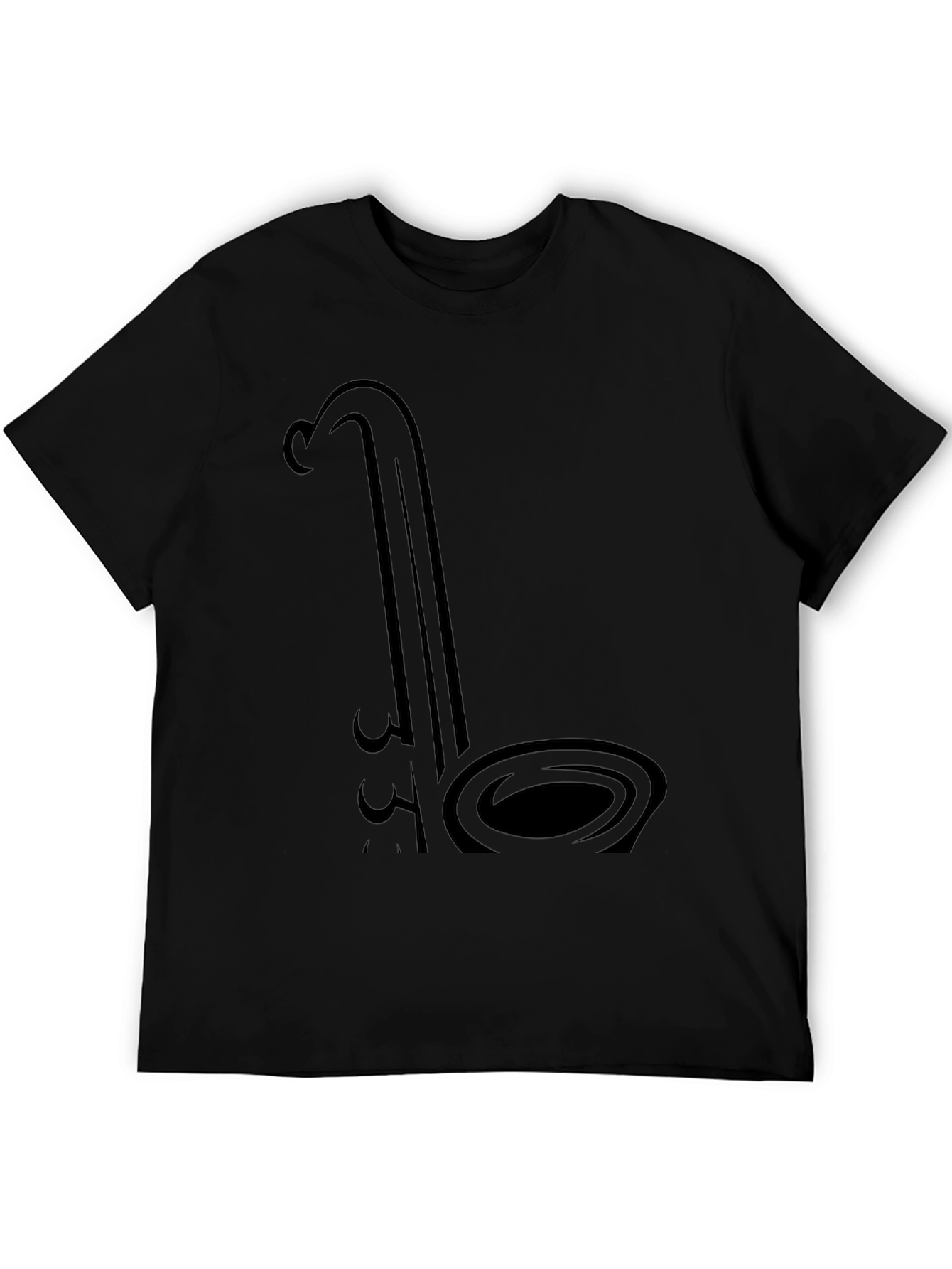 Saxophone Graphic Black T-Shirt - Musician Style