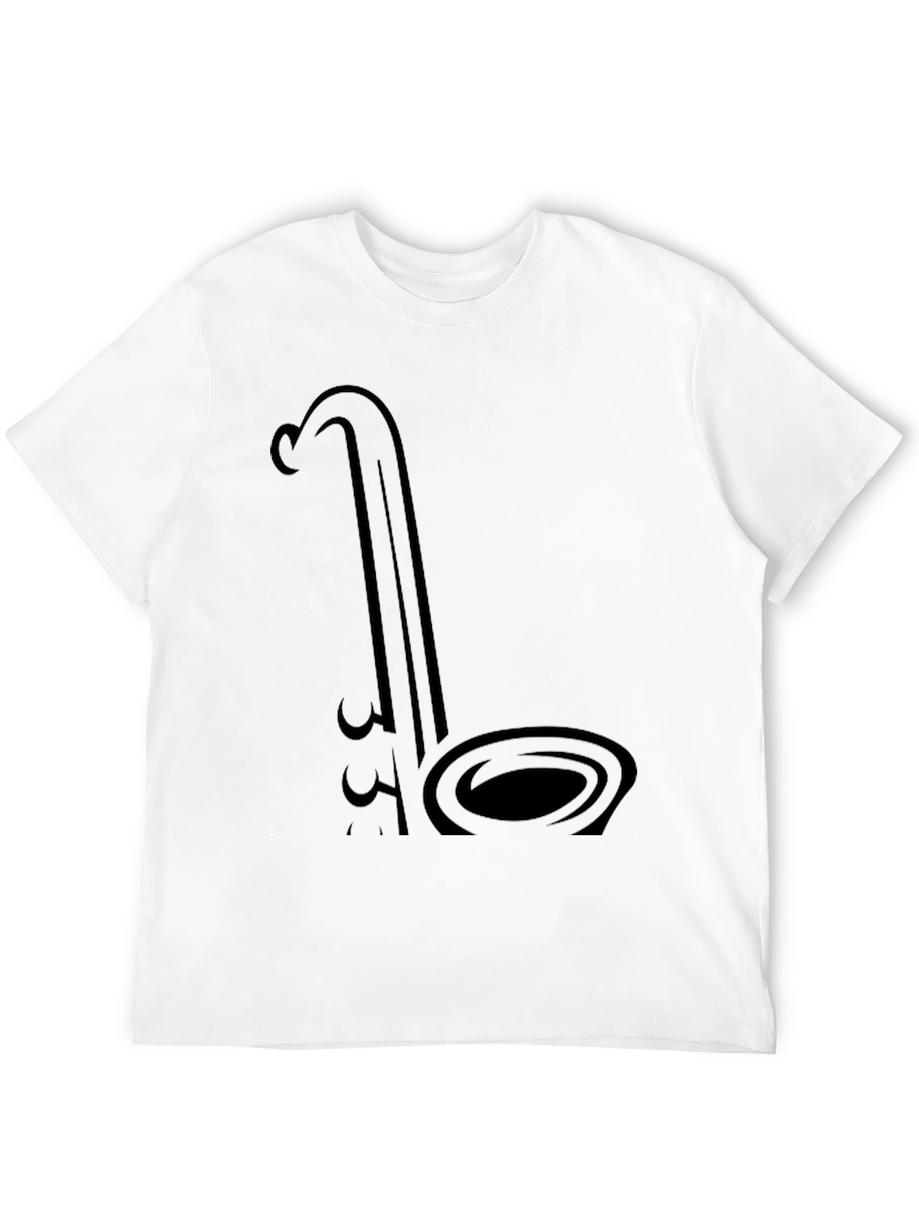 Saxophone Graphic Black T-Shirt - Musician Style