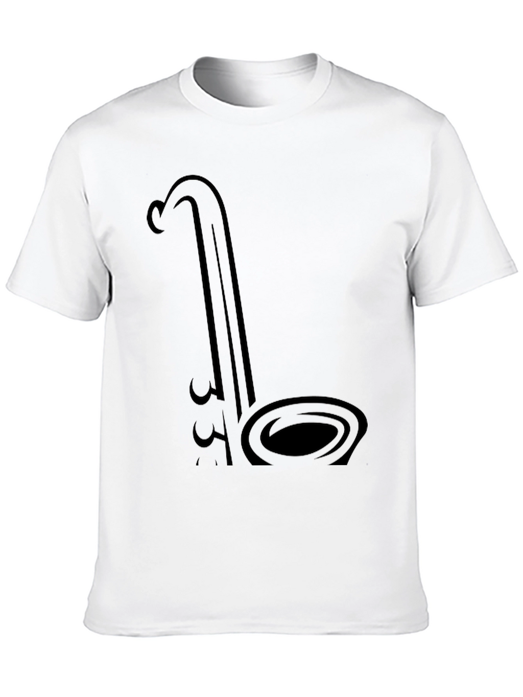 Saxophone Graphic Black T-Shirt - Musician Style