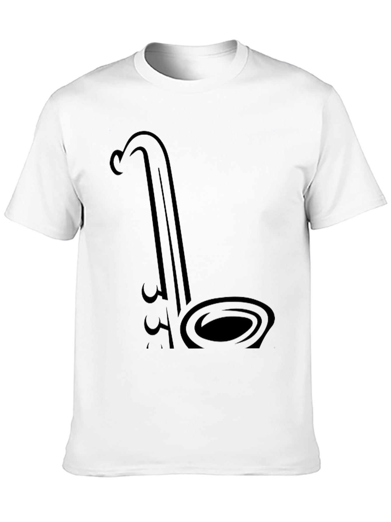 Saxophone Graphic Black T-Shirt - Musician Style
