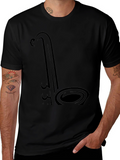 Saxophone Graphic Black T-Shirt - Musician Style