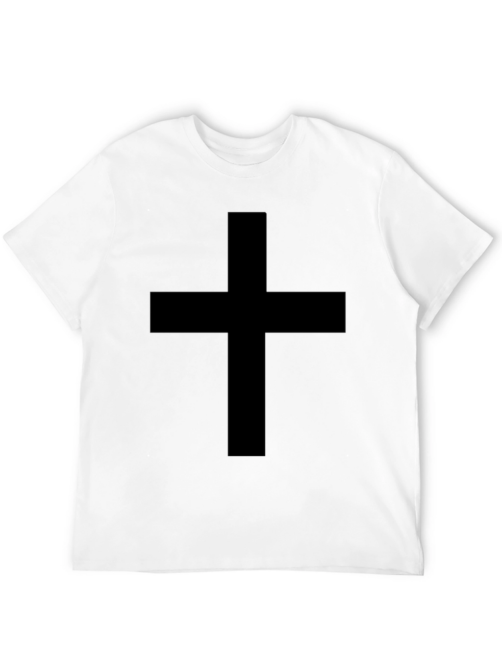 Black Cross Graphic Tee - Classic Style