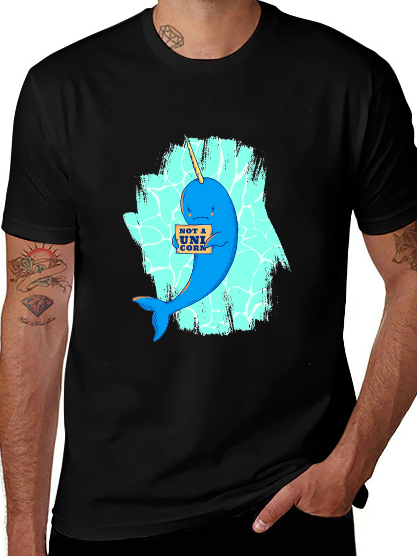 Narwhal Graphic T-Shirt - Not A Unicorn