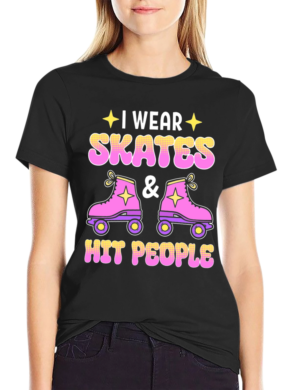 I Wear Skates and Hit People T-Shirt