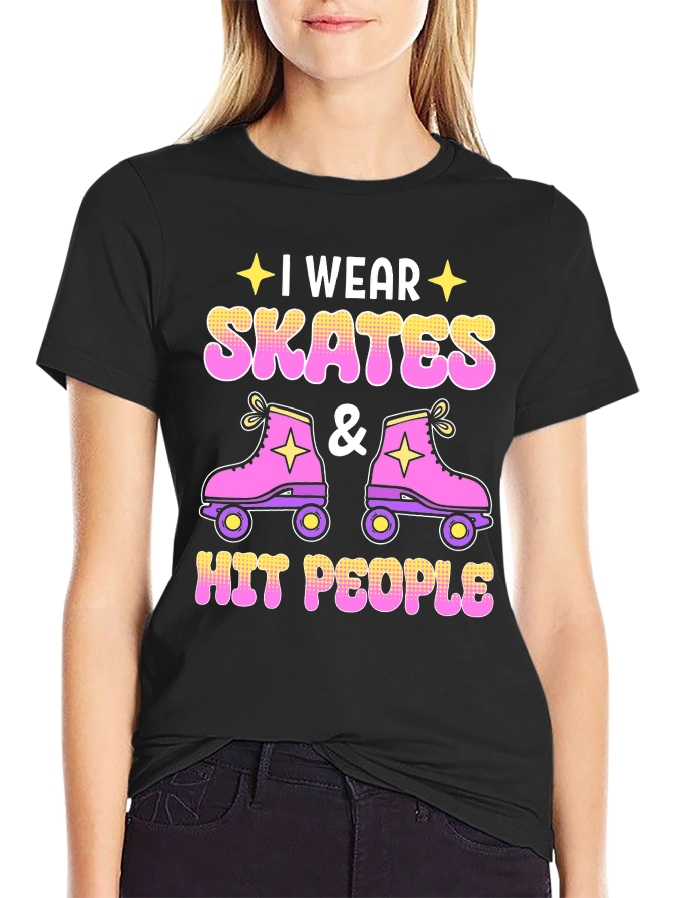 I Wear Skates and Hit People T-Shirt