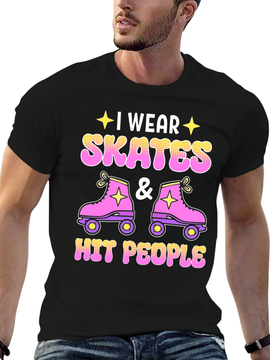 I Wear Skates and Hit People T-Shirt