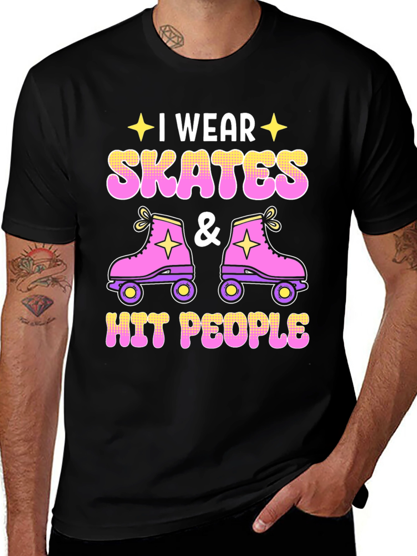 I Wear Skates and Hit People T-Shirt