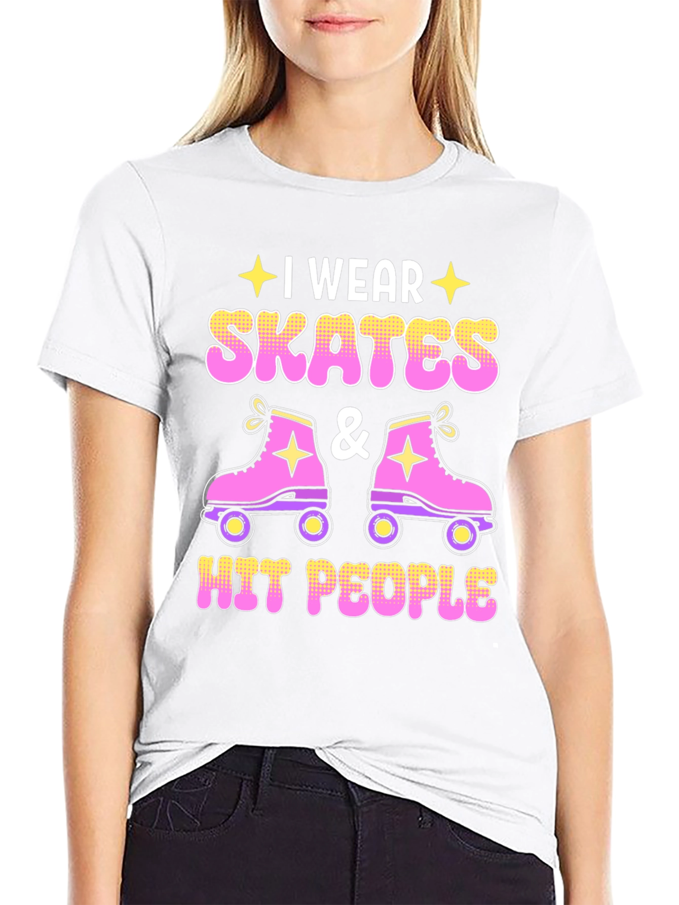 I Wear Skates and Hit People T-Shirt