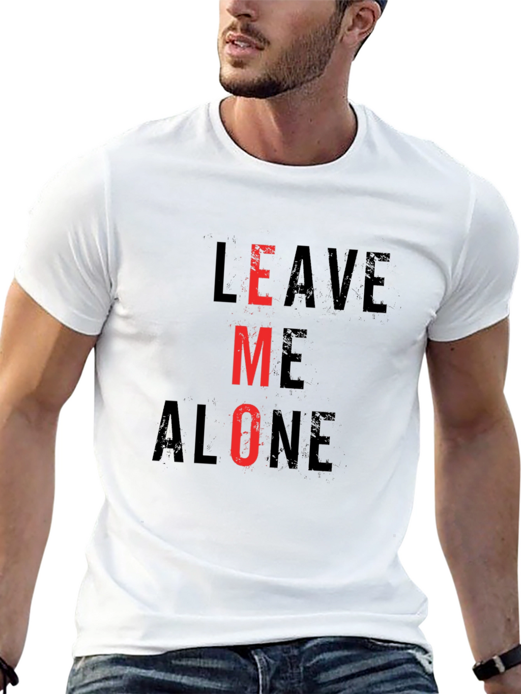 Leave Me Alone T-Shirt Funny Emo Tee