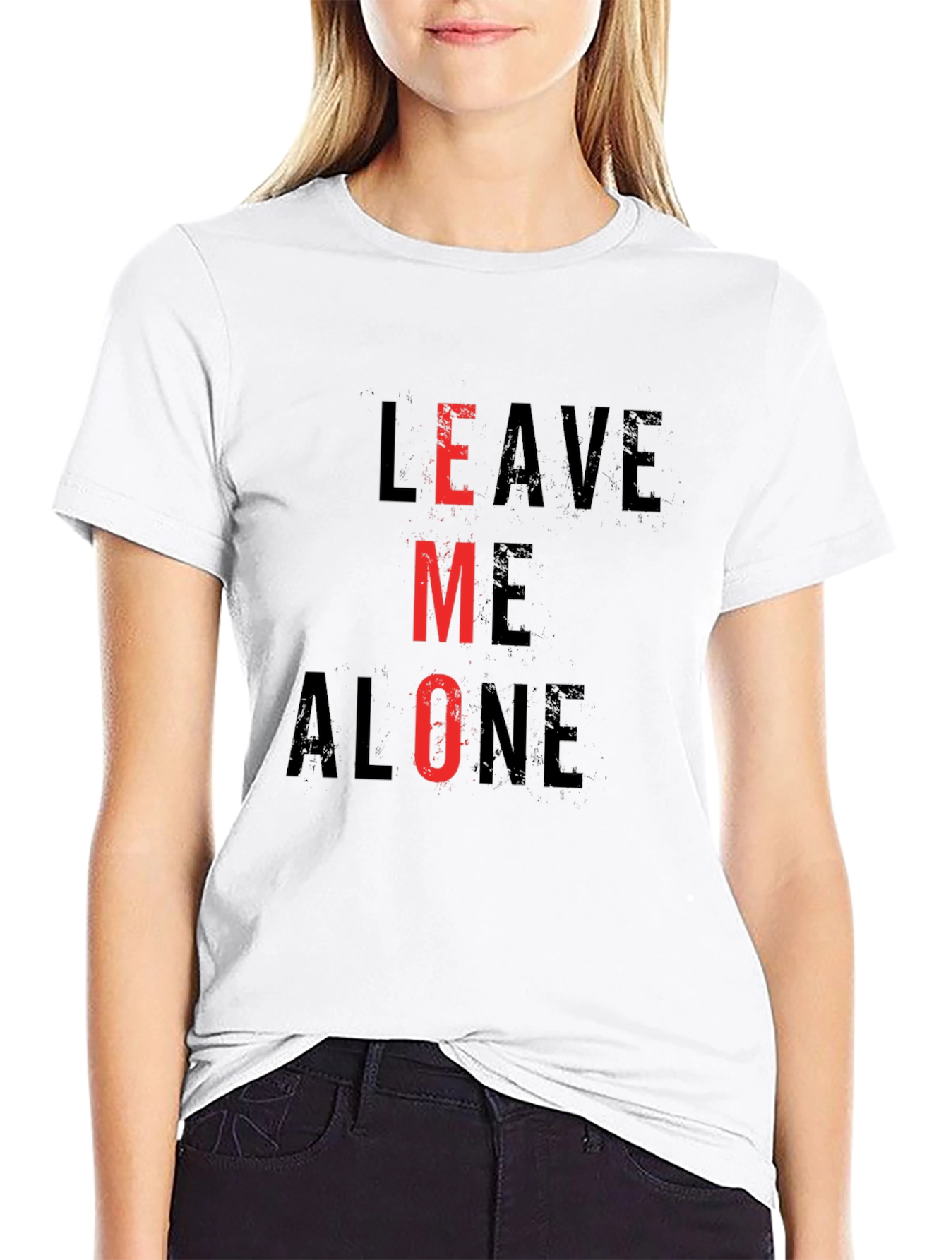 Leave Me Alone T-Shirt Funny Emo Tee