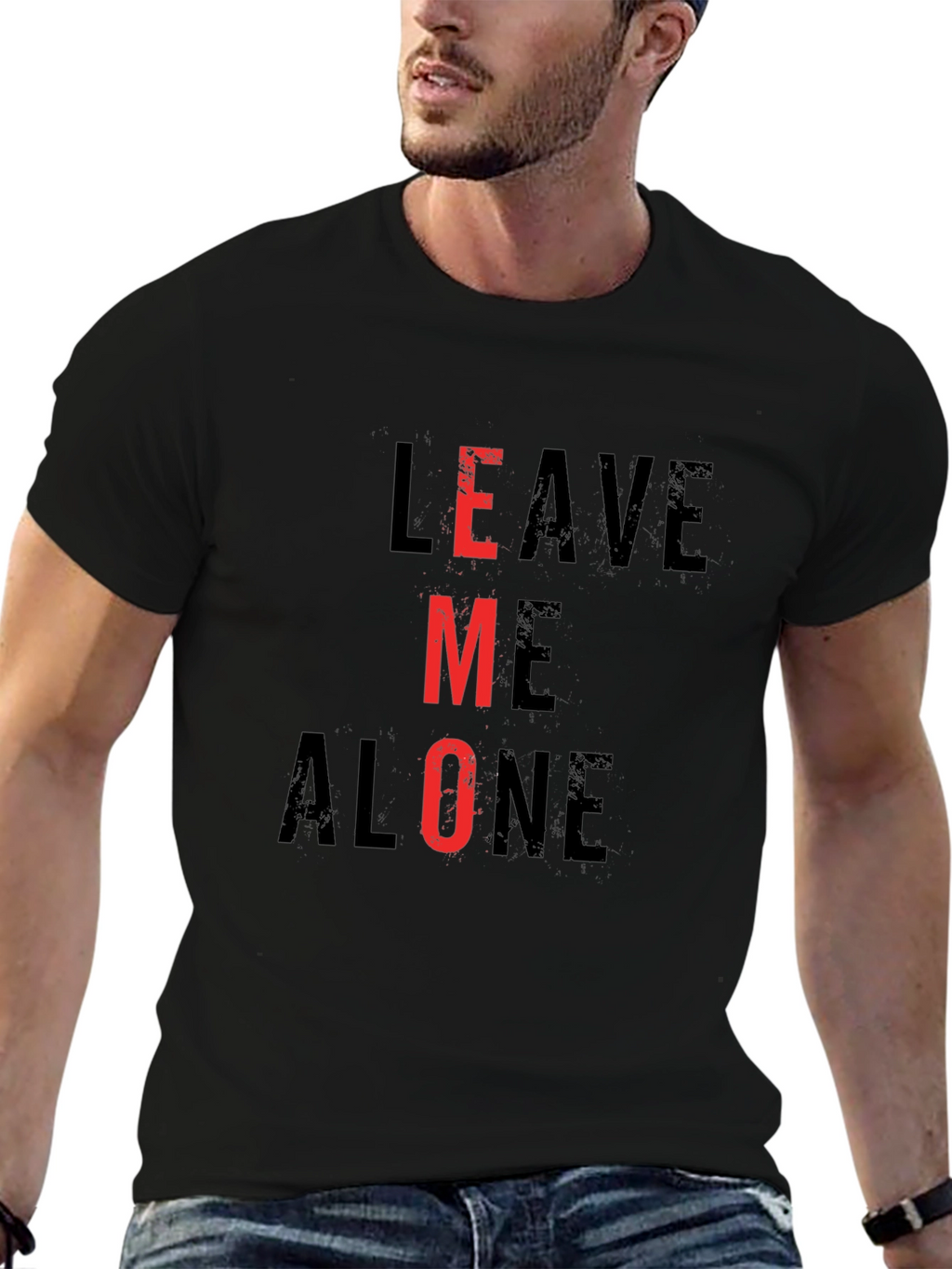 Leave Me Alone T-Shirt Funny Emo Tee