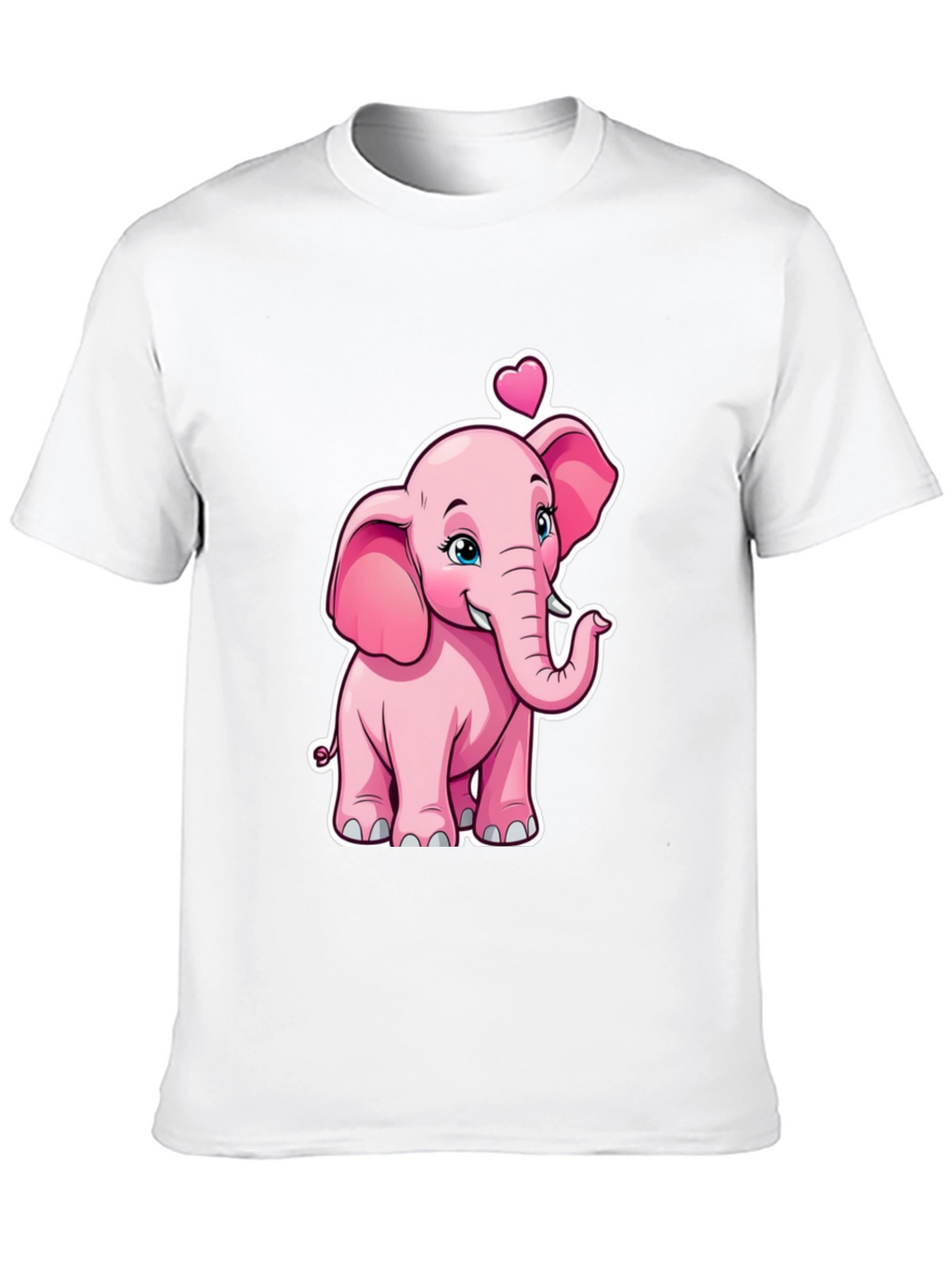 Cute Pink Elephant Valentines Day T-Shirt