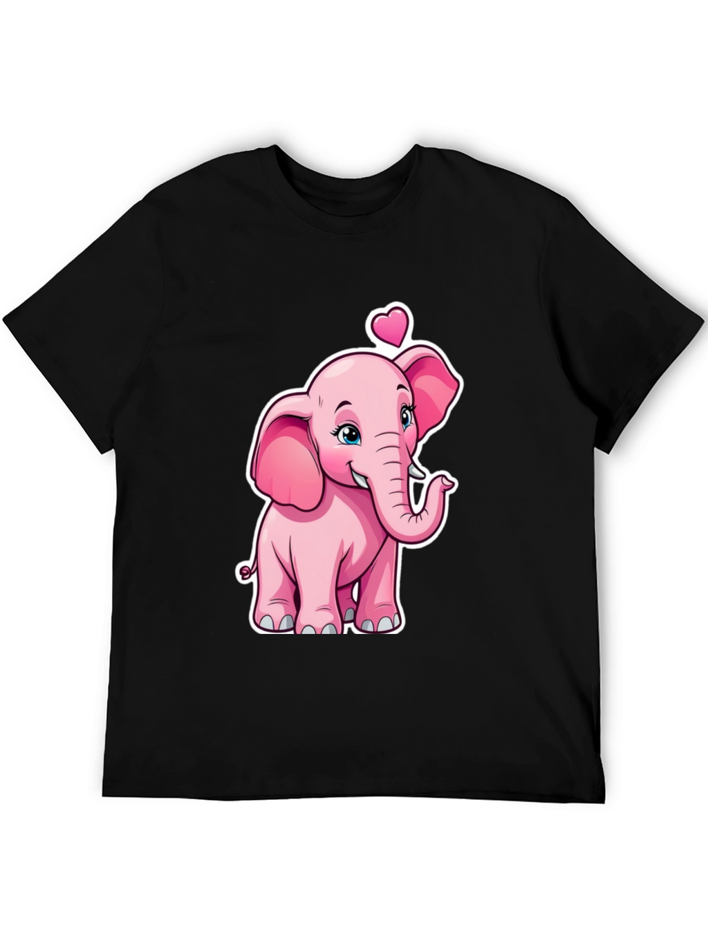 Cute Pink Elephant Valentines Day T-Shirt
