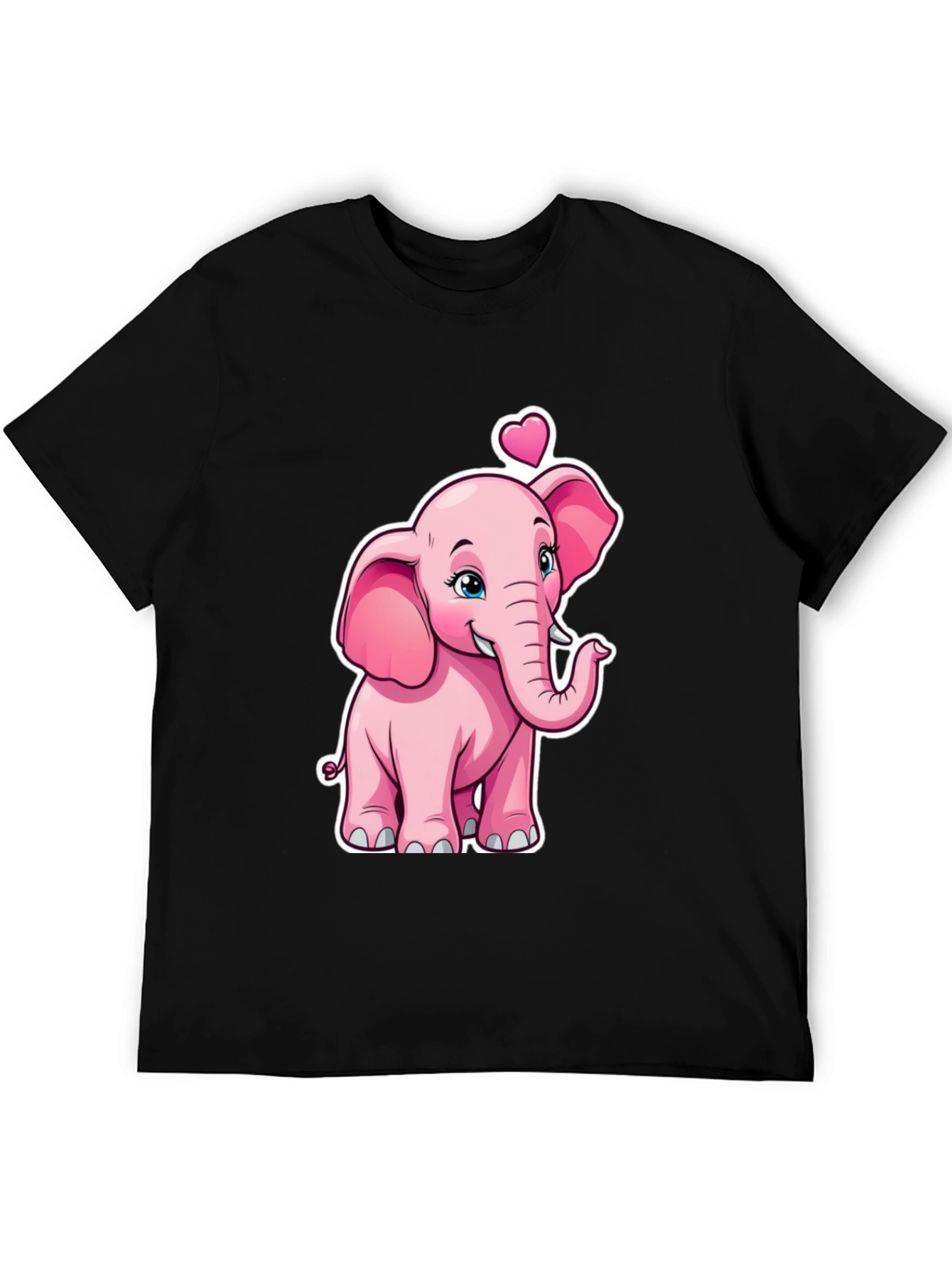 Cute Pink Elephant Valentines Day T-Shirt