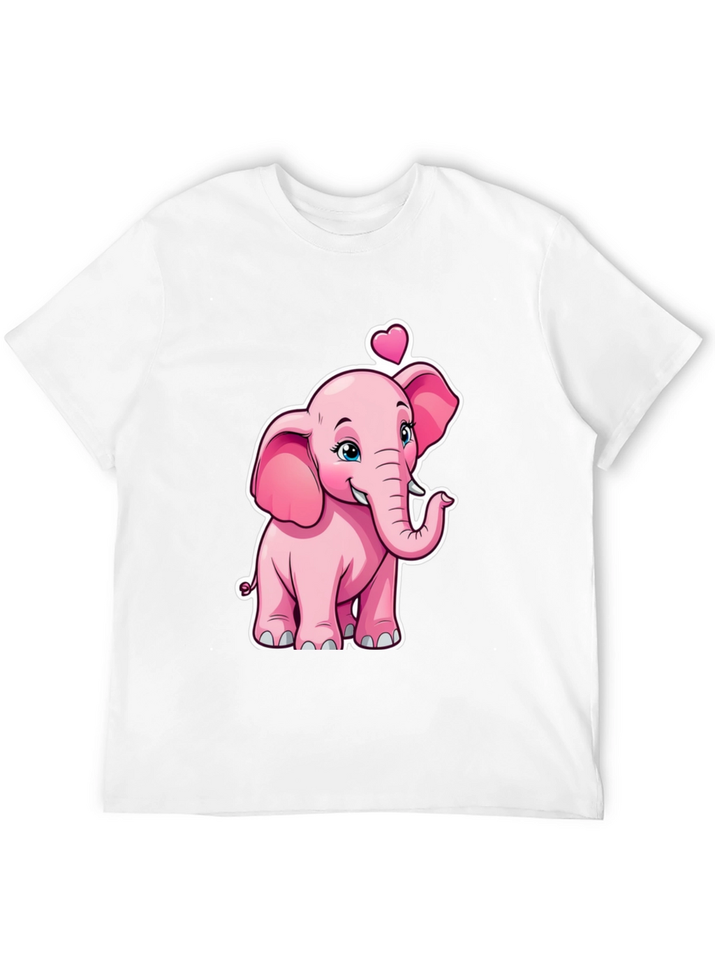 Cute Pink Elephant Valentines Day T-Shirt