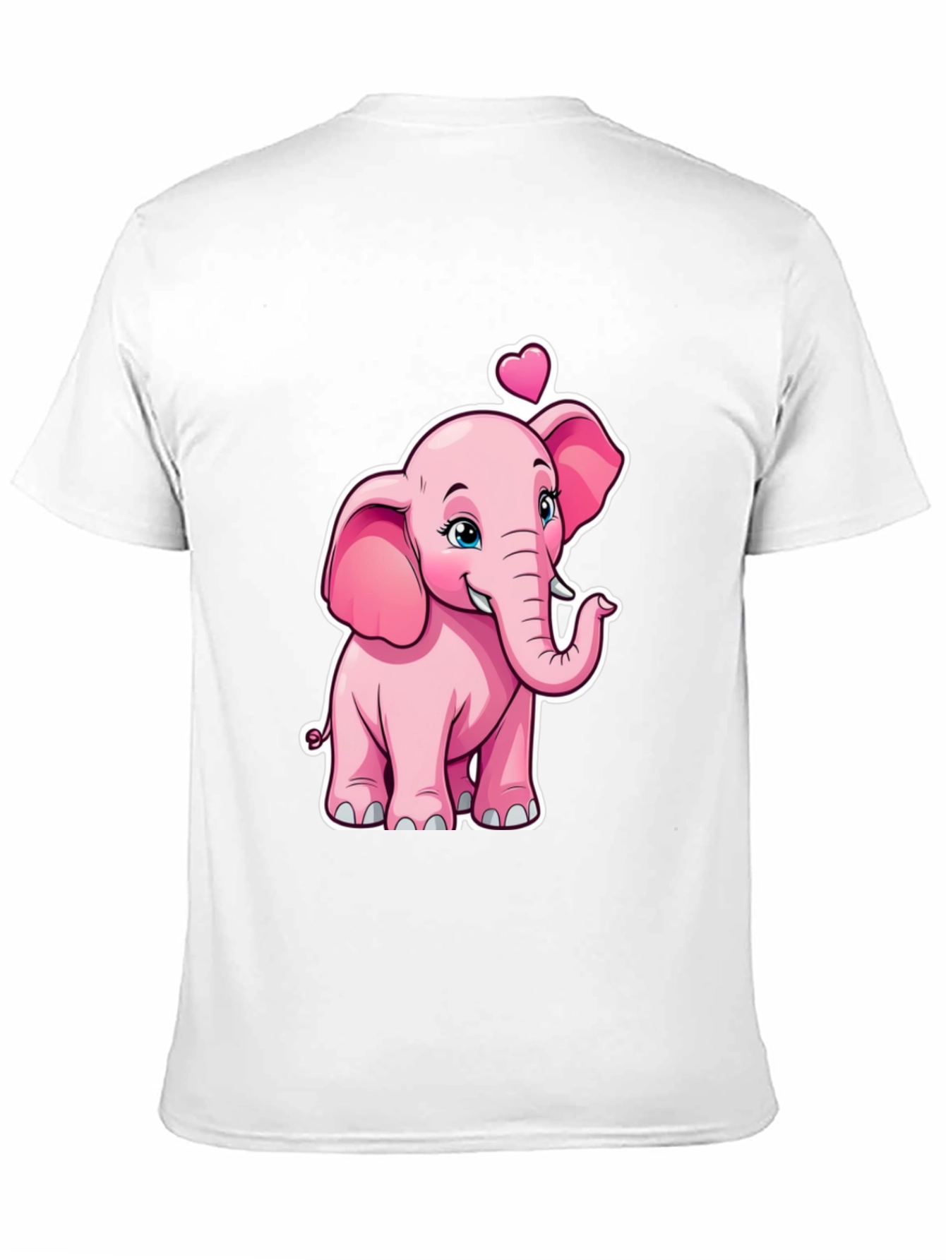 Cute Pink Elephant Valentines Day T-Shirt