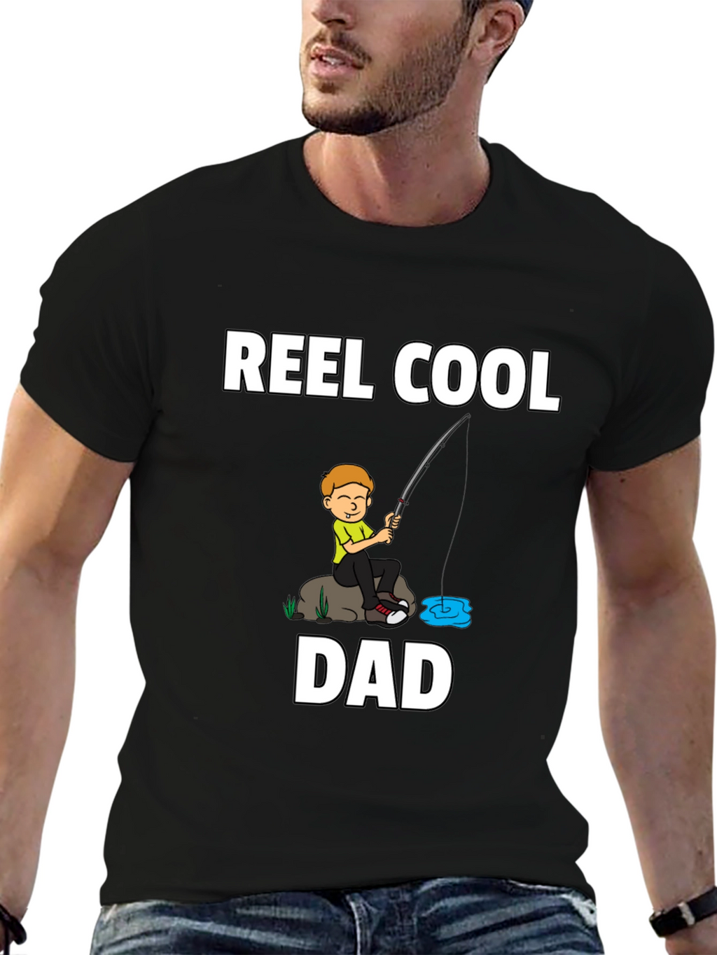 Reel Cool Dad Fishing T-Shirt