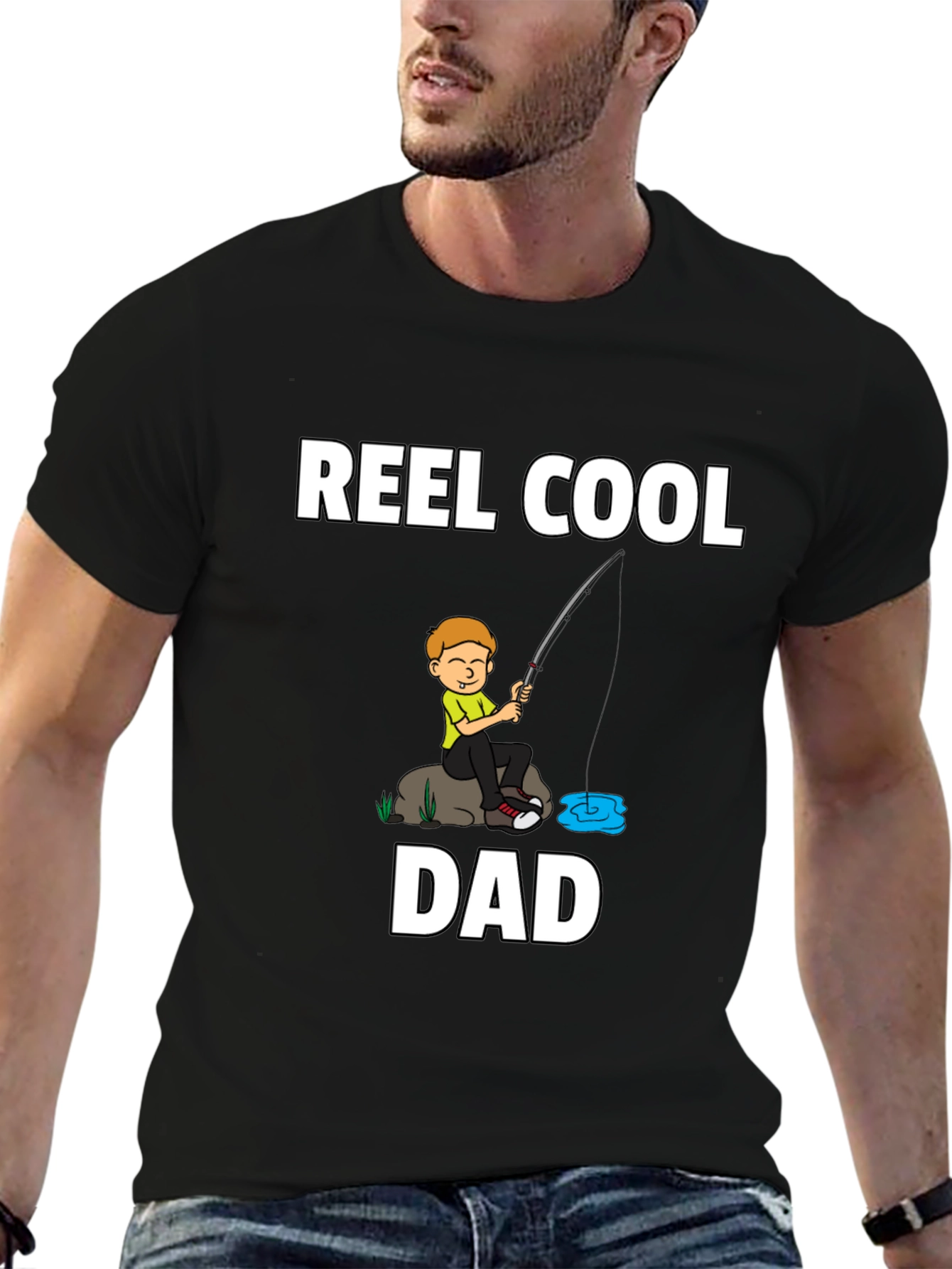 Reel Cool Dad Fishing T-Shirt
