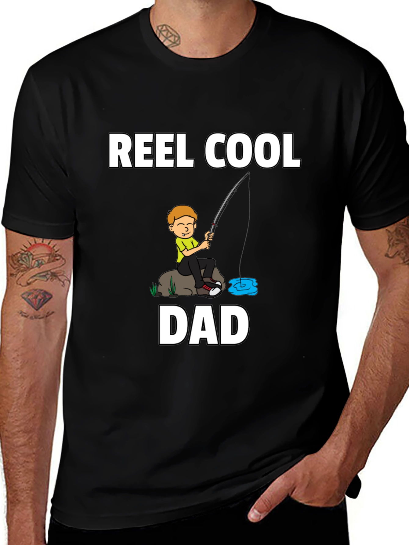 Reel Cool Dad Fishing T-Shirt