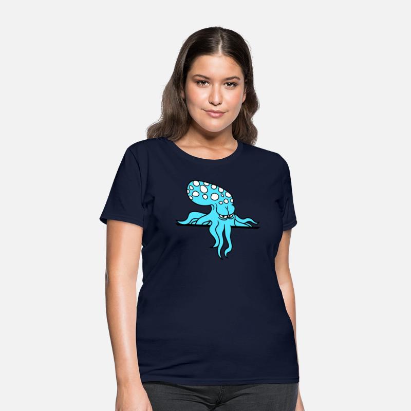 Octopus behind wall fence sign bag looks angry