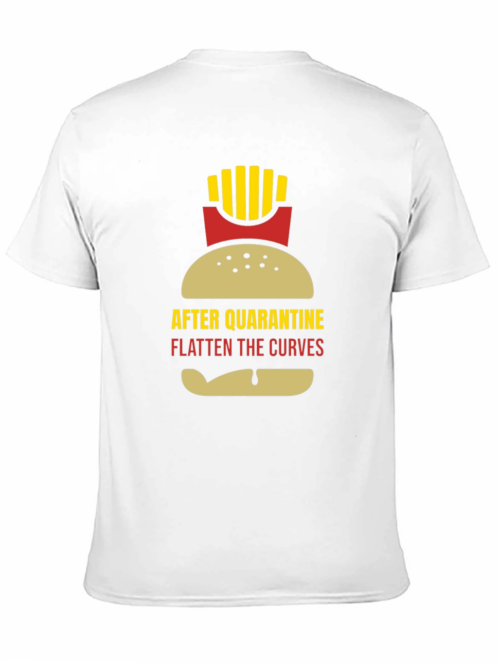Funny Quarantine Burger & Fries Graphic Tee