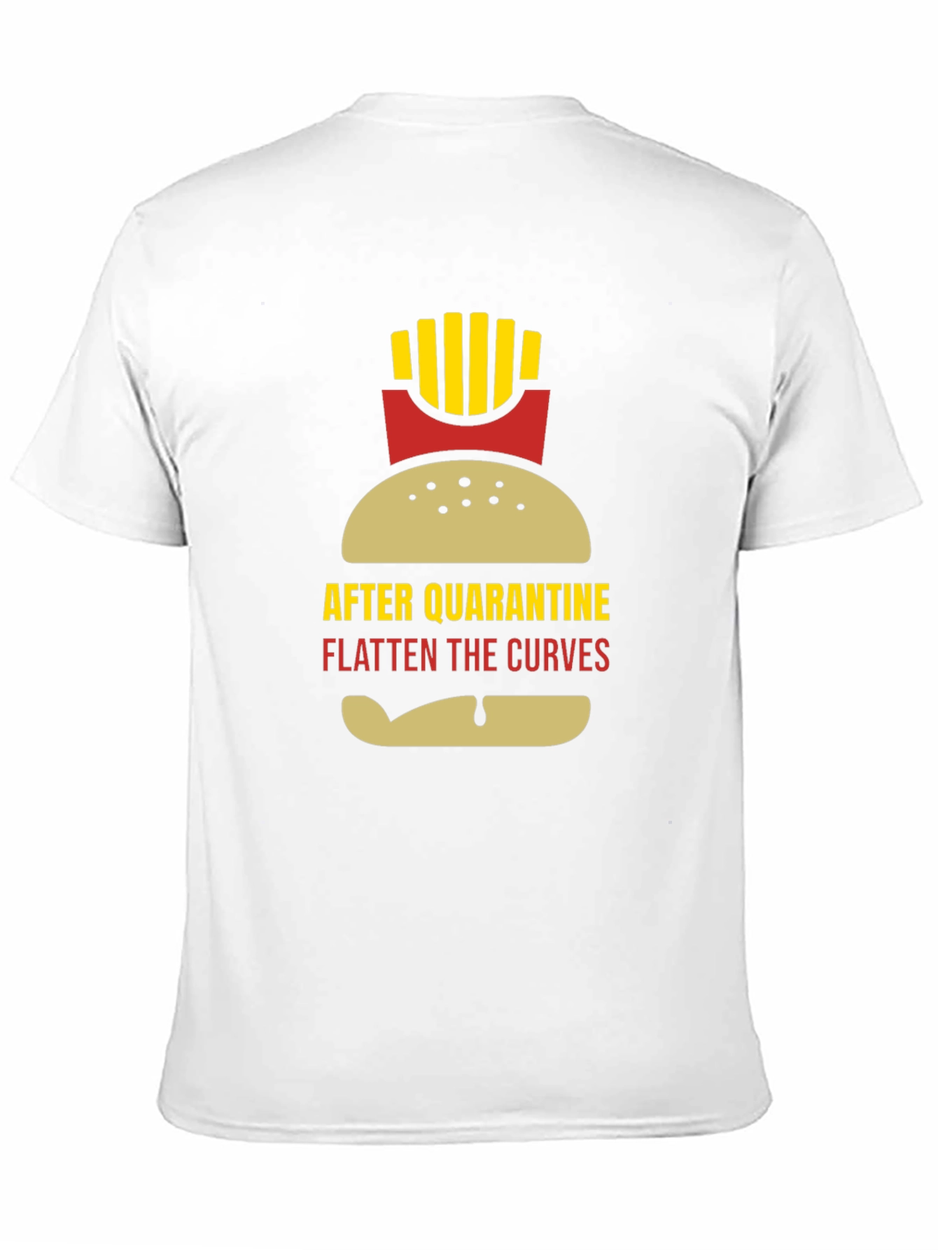 Funny Quarantine Burger & Fries Graphic Tee