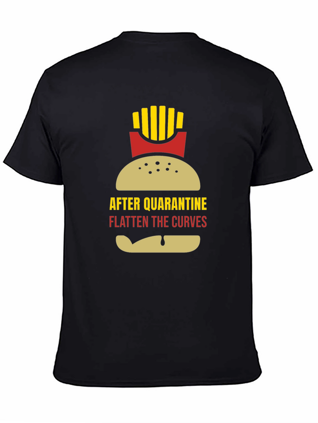 Funny Quarantine Burger & Fries Graphic Tee