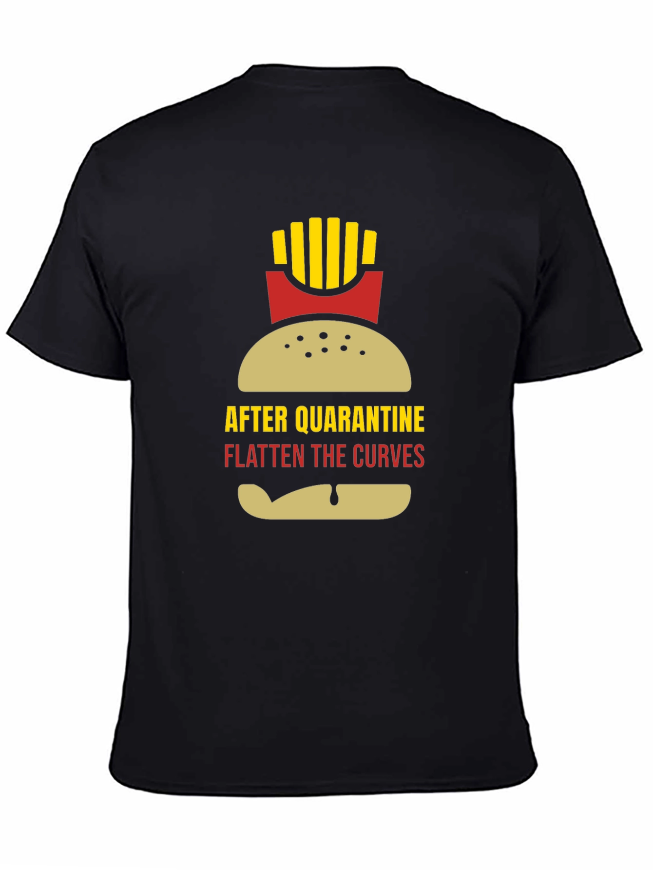 Funny Quarantine Burger & Fries Graphic Tee