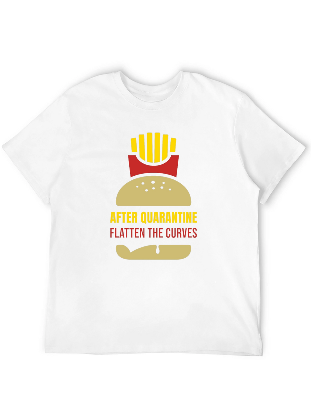 Funny Quarantine Burger & Fries Graphic Tee