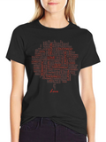 Love Word Art Black Tee